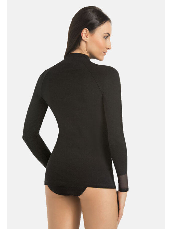 Teyli Teyli Golf damski z wiskozy Mila Czarny Standard Fit
