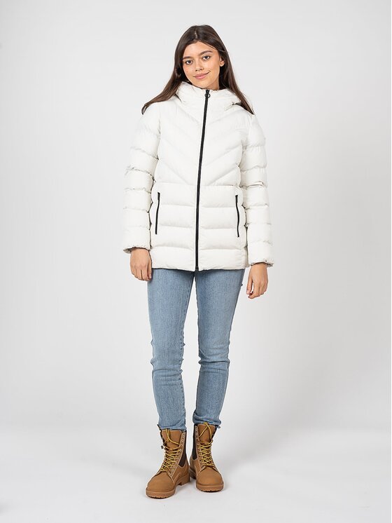 Geox Geox Kurtka przejściowa W2628P T2506 Biały Regular Fit