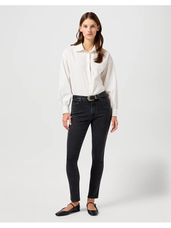 Wrangler Wrangler Jeansy SIENNA Czarny Slim Fit