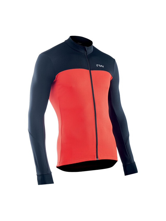 Northwave Northwave Koszulka rowerowa Force 2 Jersey Ls Full Zip Czarny Slim Fit