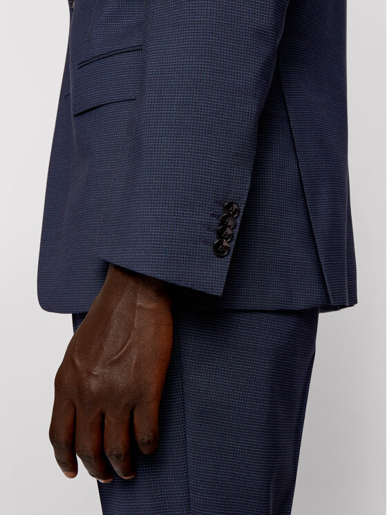 BOSS Boss Öltöny Huge6/Genius5 50454515 Sötétkék Slim Fit