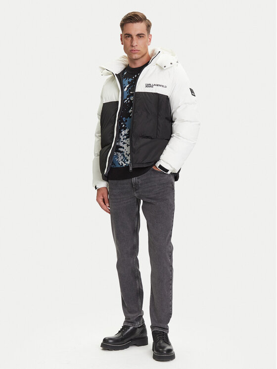Karl Lagerfeld Jeans Karl Lagerfeld Jeans Kurtka zimowa A3M15034 Czarny Regular Fit