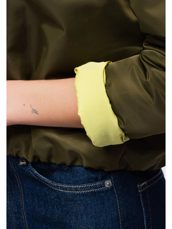 Ombre Ombre Bunda pro přechodné období OW-JT-E0003 Khaki Relaxed Fit