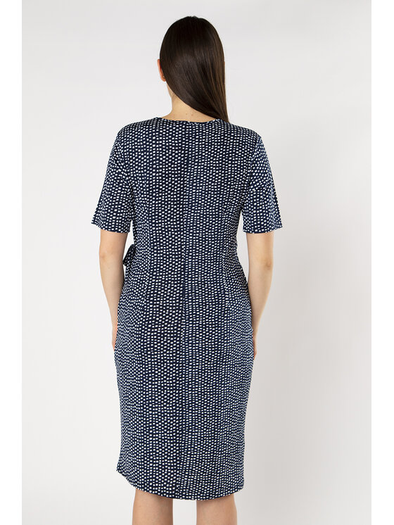 QUIOSQUE QUIOSQUE Sukienka codzienna DOTOUCH DRESS Granatowy Regular Fit