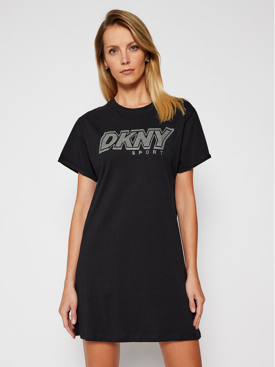 DKNY Sport DKNY Sport Každodenné šaty DP0D4347 Čierna Regular Fit