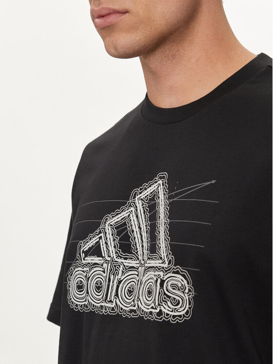 adidas adidas Marškinėliai Growth Badge Graphic IN6258 Juoda Regular Fit