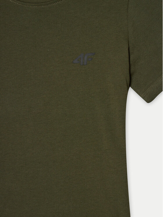 4F 4F T-särk 4FJWMM00TTSHM1626 Khakivärviline Regular Fit