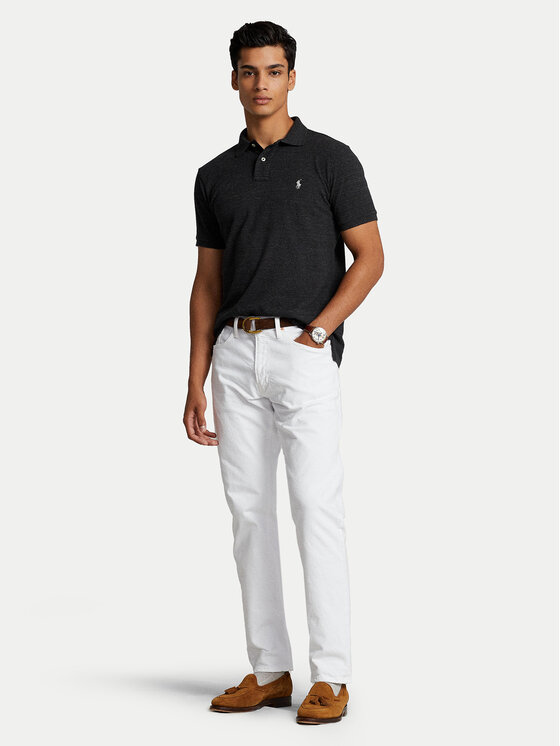 Polo Ralph Lauren Polo Ralph Lauren Тениска с яка и копчета 710680784011 Черен Custom Slim Fit