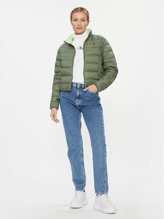 Calvin Klein Jeans Calvin Klein Jeans Μπουφάν πουπουλένιο J20J222585 Πράσινο Regular Fit