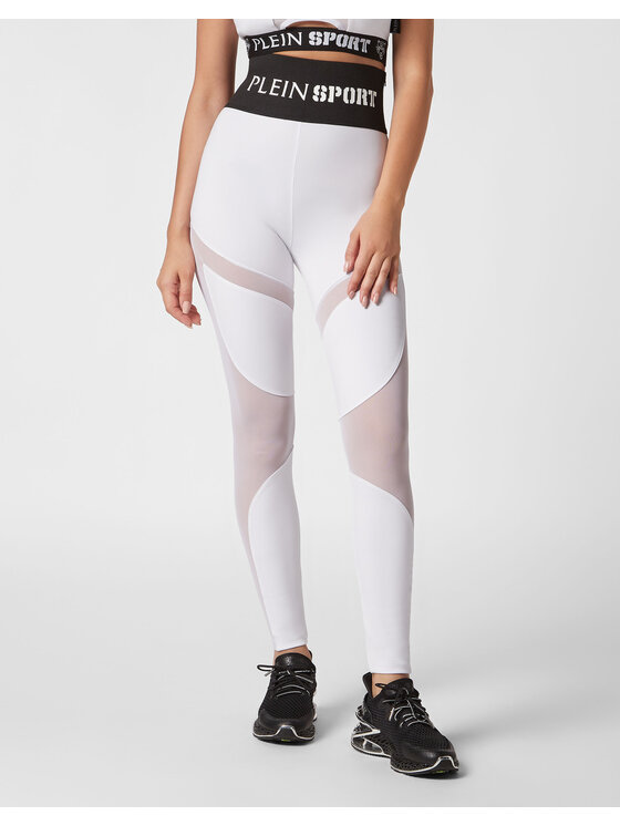 Plein Sport Plein Sport Legginsy 767 Biały Active Fit