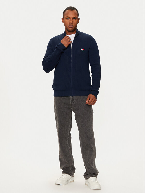 Tommy Jeans Tommy Jeans Sweater DM0DM19435 Sötétkék Slim Fit