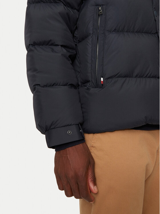 Tommy Hilfiger Tommy Hilfiger Kurtka puchowa MW0MW36569 Granatowy Regular Fit