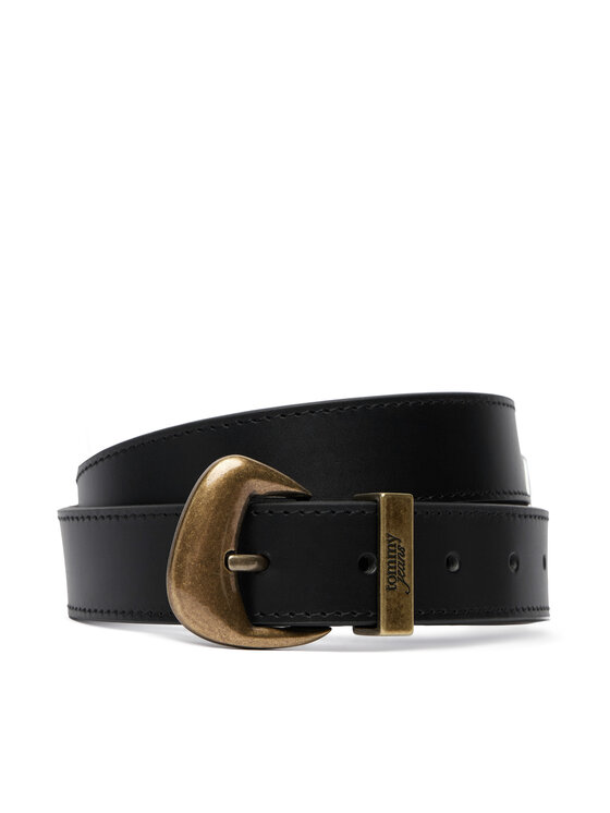 Tommy Jeans Nadrágszíj Tjw Cool Brass 30 AW0AW18845 Fekete