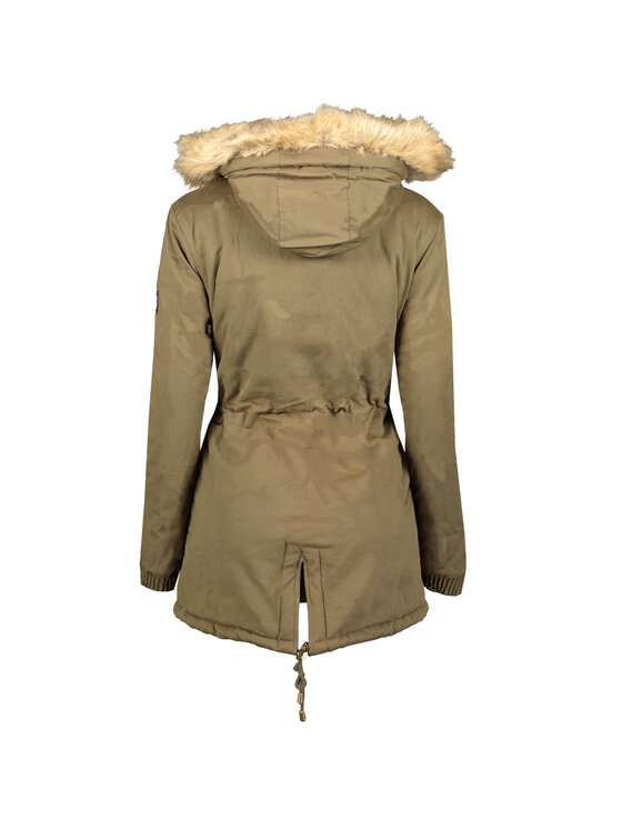 Geographical Norway Geographical Norway Parka WQ833F/GN-KAKI Zielony Reglan Fit