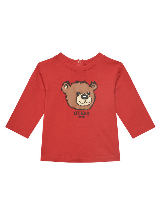 Guess Guess Bluse I5YI02 K8HM4 Rot Regular Fit