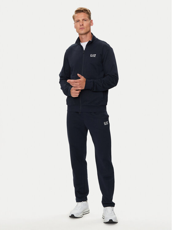 Ea7 Emporio Armani Tmavomodrá Tepláková Souprava