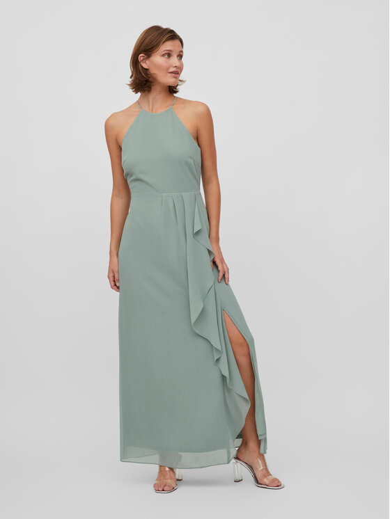 Vila Vila Õhtune kleit Milina 14084838 Roheline Regular Fit