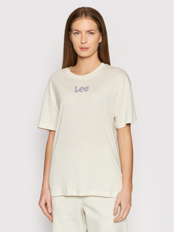 Lee Tricou Crew L43PBYTW Bej Relaxed Fit
