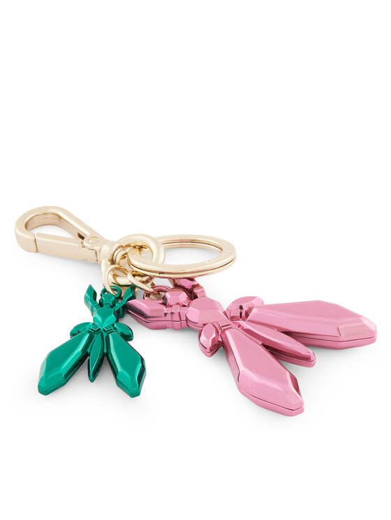 Hapeper 25 Portachiavi Piatti Metallo Oro Rosa, Diametro 2,5 Cm, Per Chiavi E Creazione Gioielli Fai Da Te