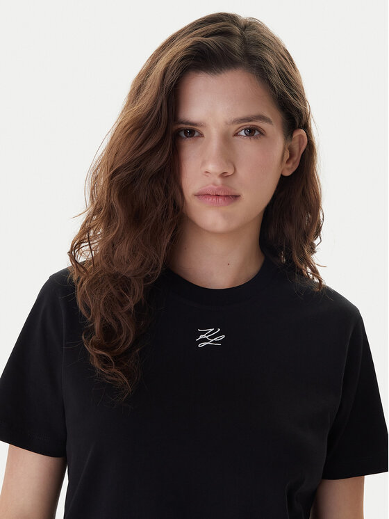 KARL LAGERFELD KARL LAGERFELD T-Shirt B1W17091 Schwarz Regular Fit