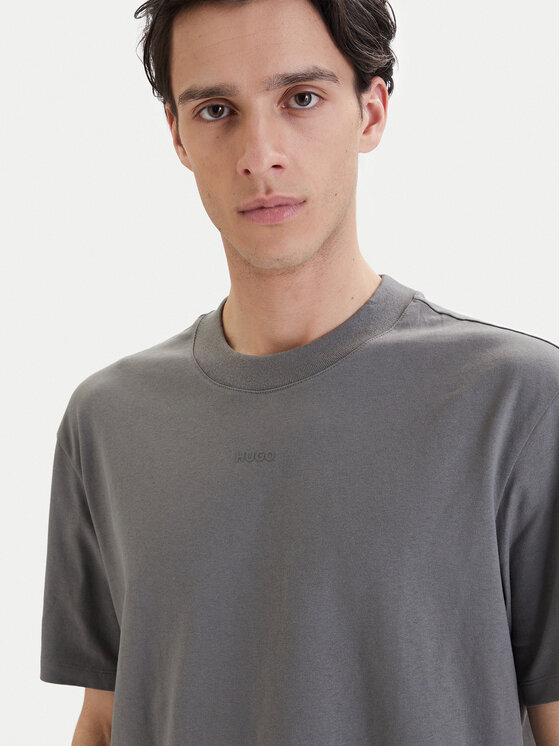 HUGO HUGO Футболка Dapolino 50488330 Сірий Relaxed Fit