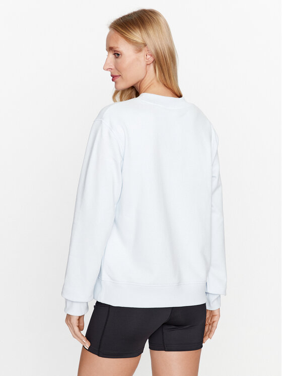 New Balance New Balance Felpa Essentials Stacked Logo French Terry Crewneck WT31532 Blu Regular Fit