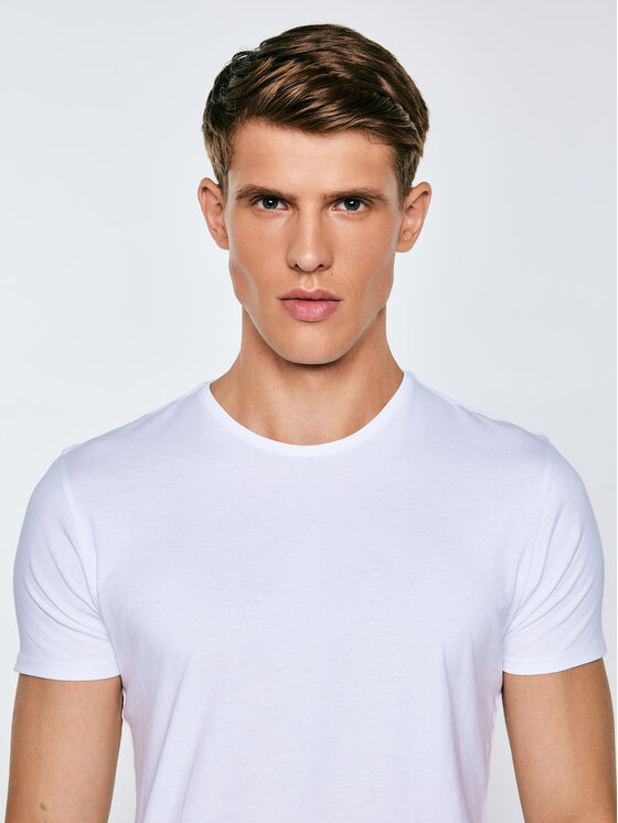 BIG STAR BIG STAR T-Shirt BASIC Biały Basic Fit