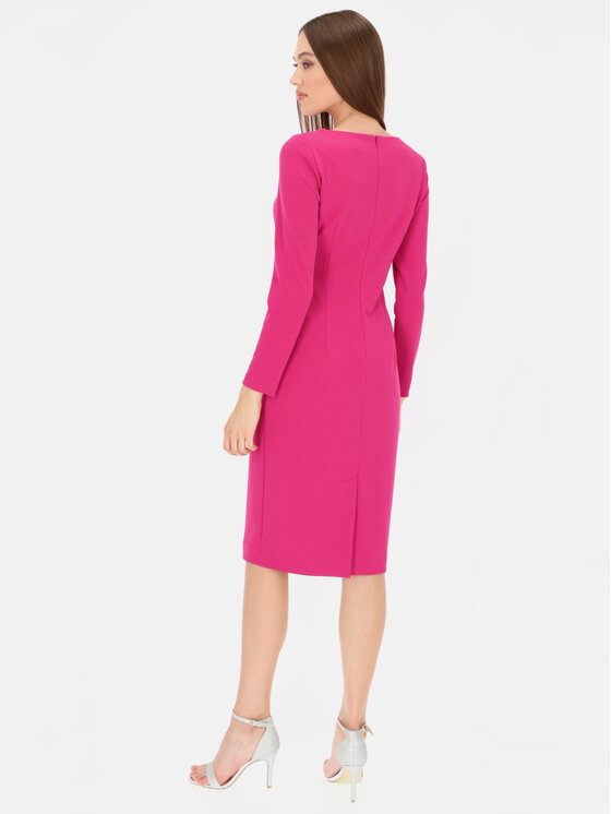 L’AF L’AF Sukienka koktajlowa Bora Różowy Slim Fit
