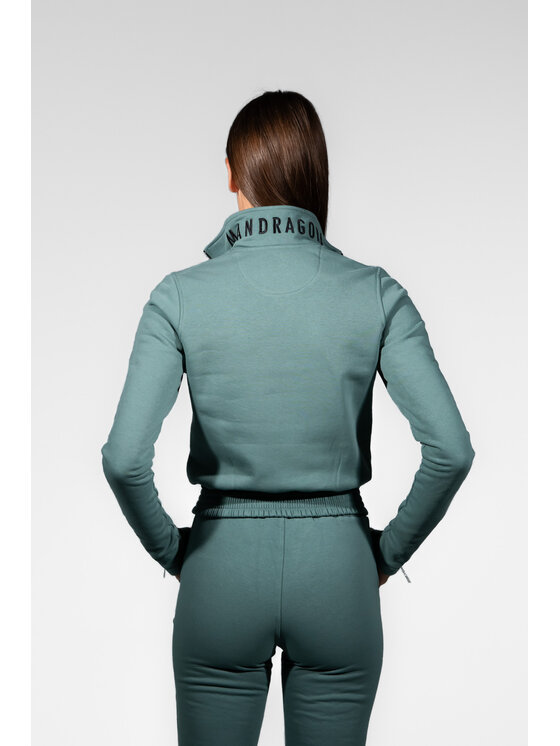MANDRAGORA MANDRAGORA Felpa cudowronka Verde Slim Fit