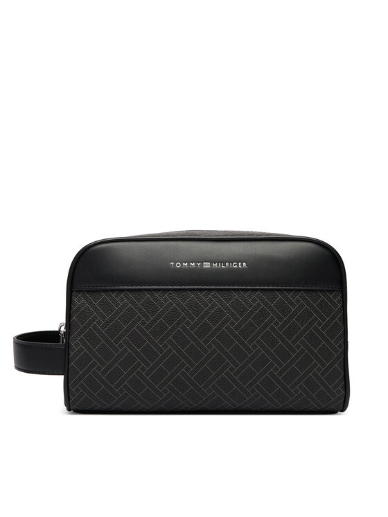 Tommy Hilfiger Tommy Hilfiger Kosmetyczka Th Flag Monogram Washbag AM0AM14298 Czarny