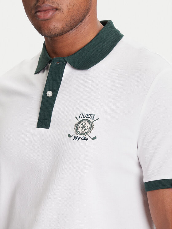 Guess Guess Polo marškinėliai M5YP03 KCJV1 Balta Regular Fit