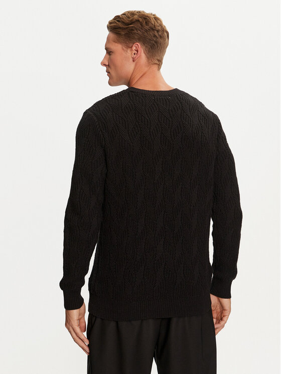 Guess Guess Pullover M4BR19 Z3HD1 Schwarz Regular Fit