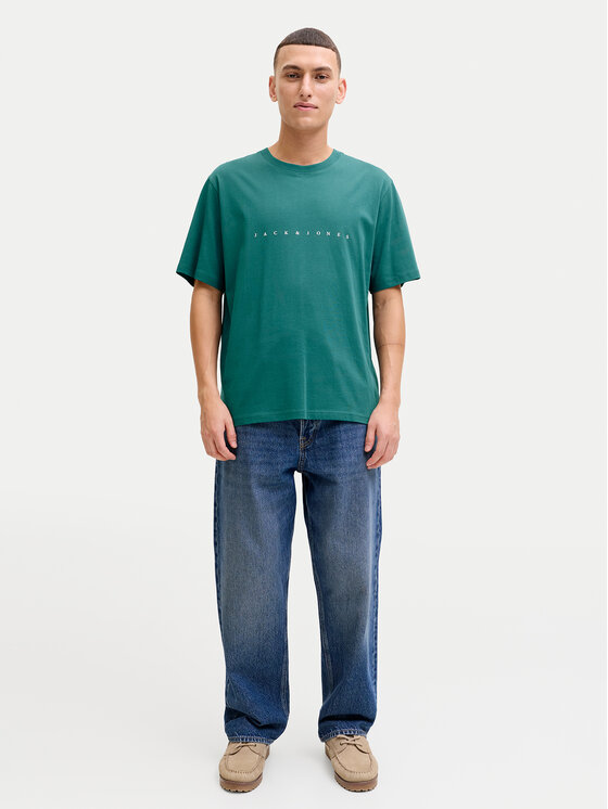 Jack & Jones Jack & Jones T-Shirt Star 12234746 Zielony Regular Fit