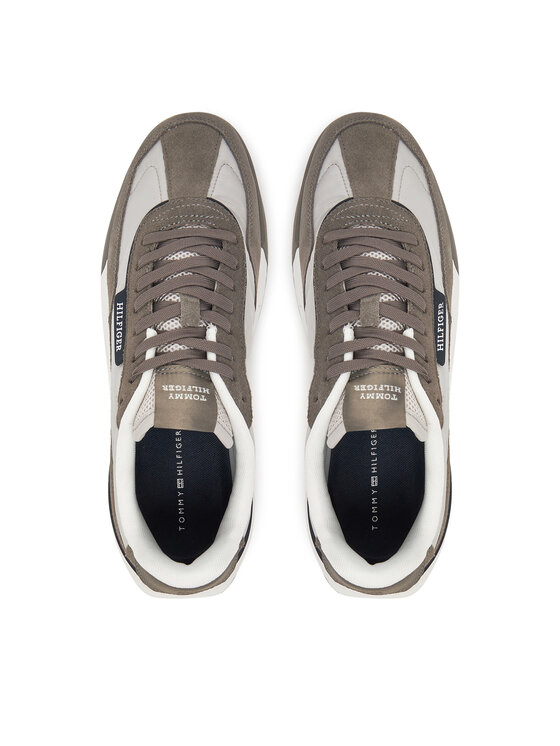 Tommy Hilfiger Tommy Hilfiger Sneakersy Retro Runner Nylon Mix FM0FM05523 Beżowy