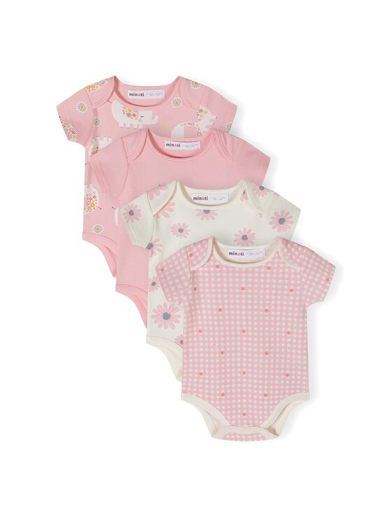 MINOTI MINOTI Body 24babypack6 Różowy Regular Fit