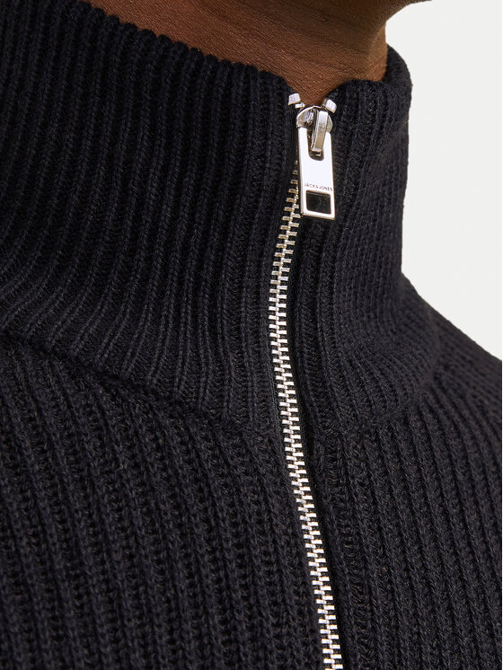 Jack&Jones Jack&Jones Kardigan Pannel 12258474 Crna Regular Fit