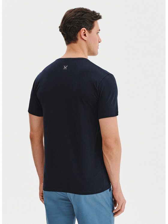 Pako Lorente Pako Lorente T-Shirt P25BN-TT-001 Granatowy Slim Fit