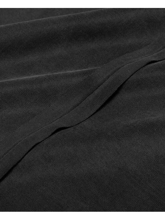 BENU BENU Bluzka Cupro Turtleneck Czarny Slim Fit