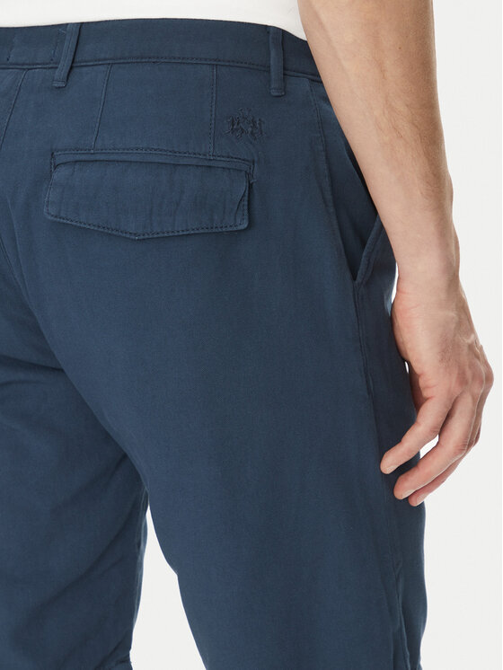 La Martina La Martina Szorty materiałowe Vics MAB004 TL147 Granatowy Regular Fit