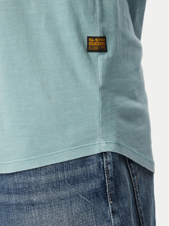 G-Star Raw G-Star Raw T-shirt Lash D16396-2653 Turchese Regular Fit