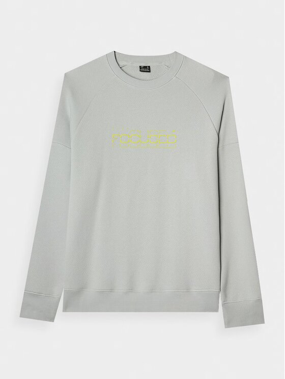 4F 4F Felpa 4FWAW24TSWSM1255-25S Grigio Regular Fit