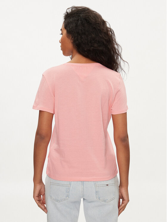 Tommy Jeans Tommy Jeans T-krekls DW0DW14616 Rozā Regular Fit