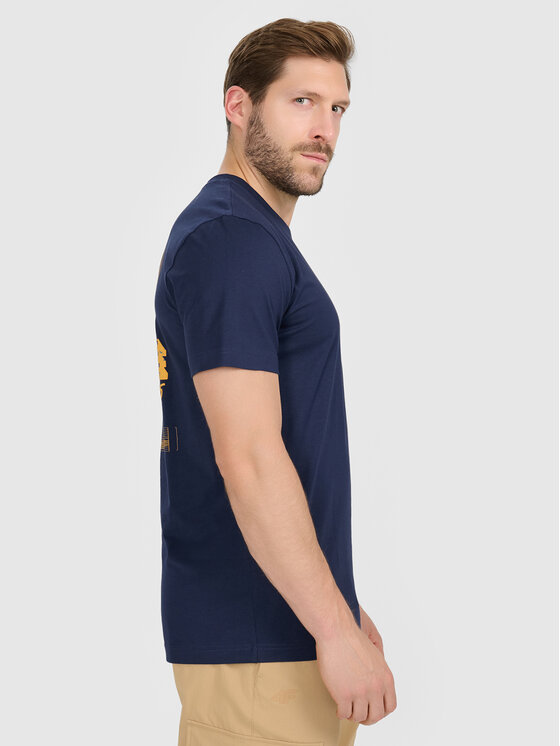 4F 4F T-Shirt MISSION READY Granatowy Regular Fit