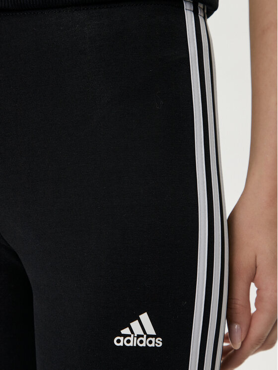 adidas adidas Tamprės Essentials 3-Stripes High-Waisted Single Jersey Leggings IC7151 Juoda