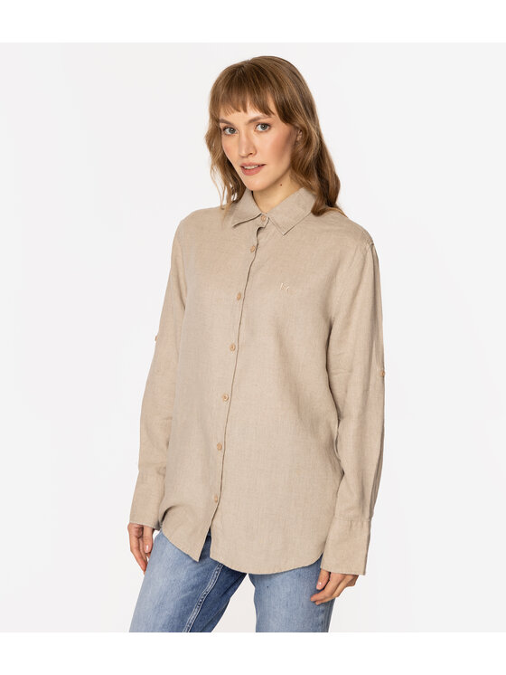 Lee Cooper Lee Cooper Koszula LINA 2020 Beżowy Regular Fit