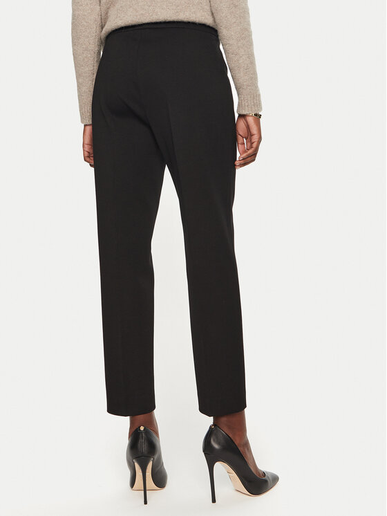 BOSS Boss Bavlnené nohavice Tilunara 50490056 Čierna Regular Fit