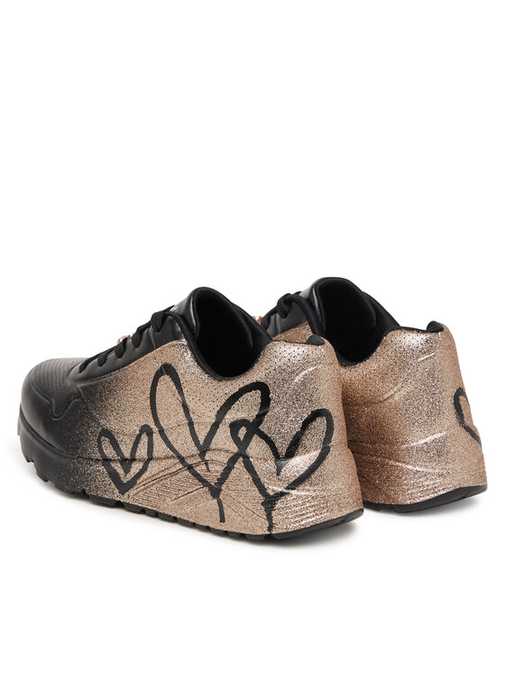 Skechers Skechers Sneakersy Jgoldcrown: Uno Lite - Heartdust Forever 310814L Czarny