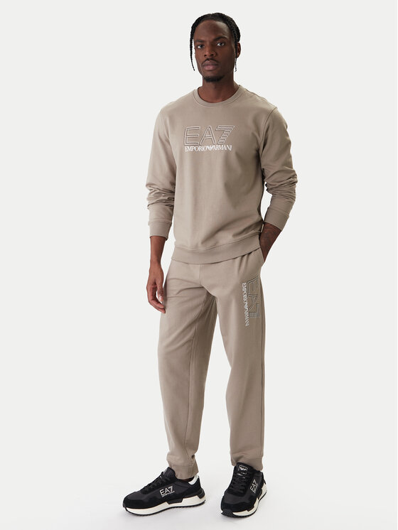 EA7 Emporio Armani EA7 Emporio Armani Džemperis ar kapuci 7M001312 AF13512 U6167 Bēšs Regular Fit