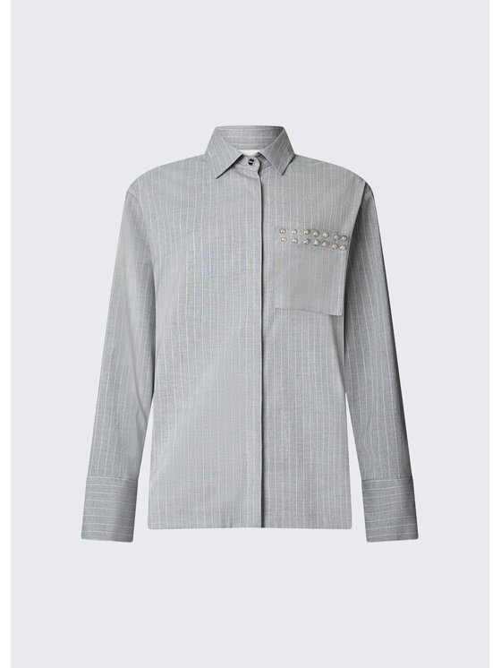 Liu Jo Liu Jo Camicia WA6191T349AD3734 Grigio Regular Fit