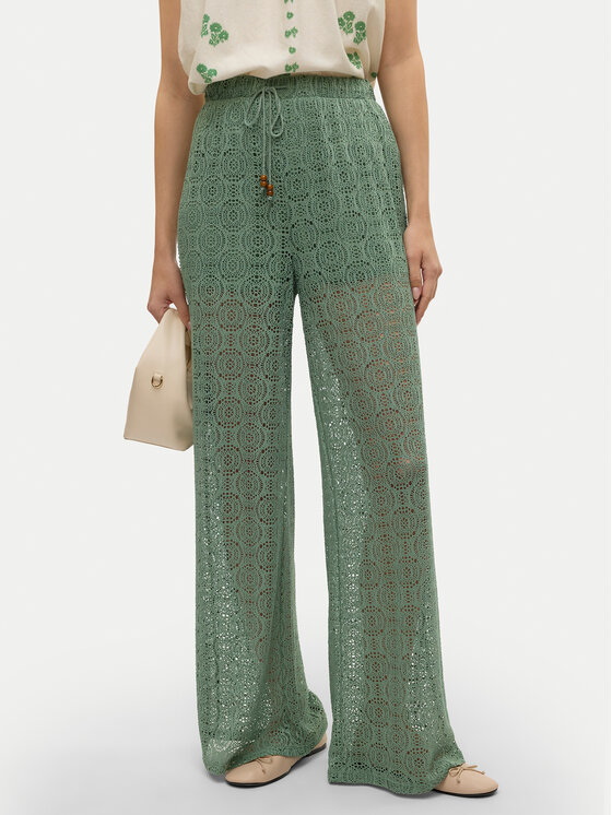 Vero Moda Pantaloni di tessuto Maya 10325044 Verde Wide Leg, taglia : XS